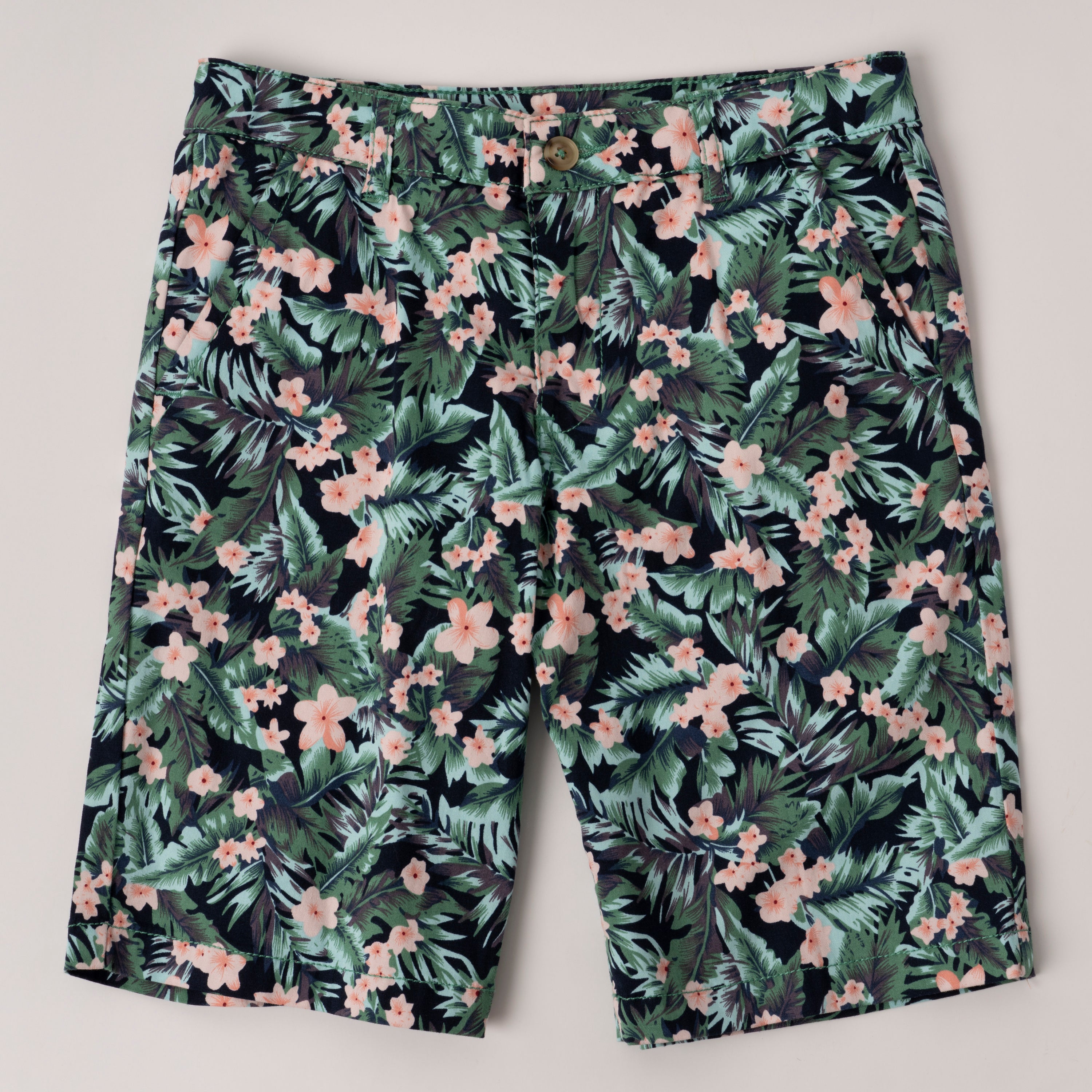 KIDPIK Boys Cotton Tropical Floral Chino Short, Size: 2 - 14 – Kidpik