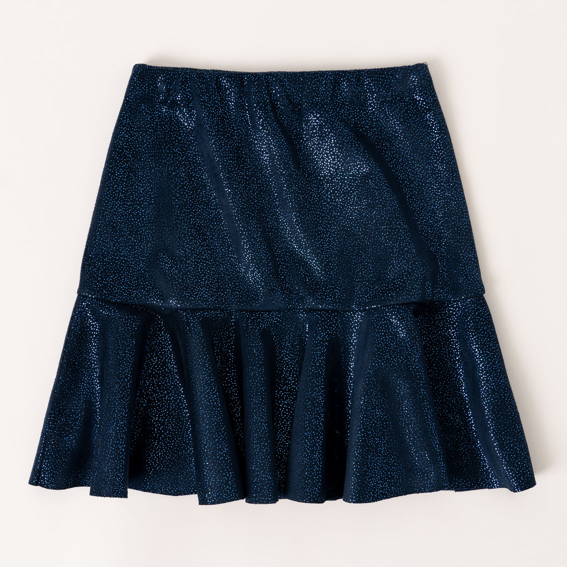 Pull on faux top suede skirt