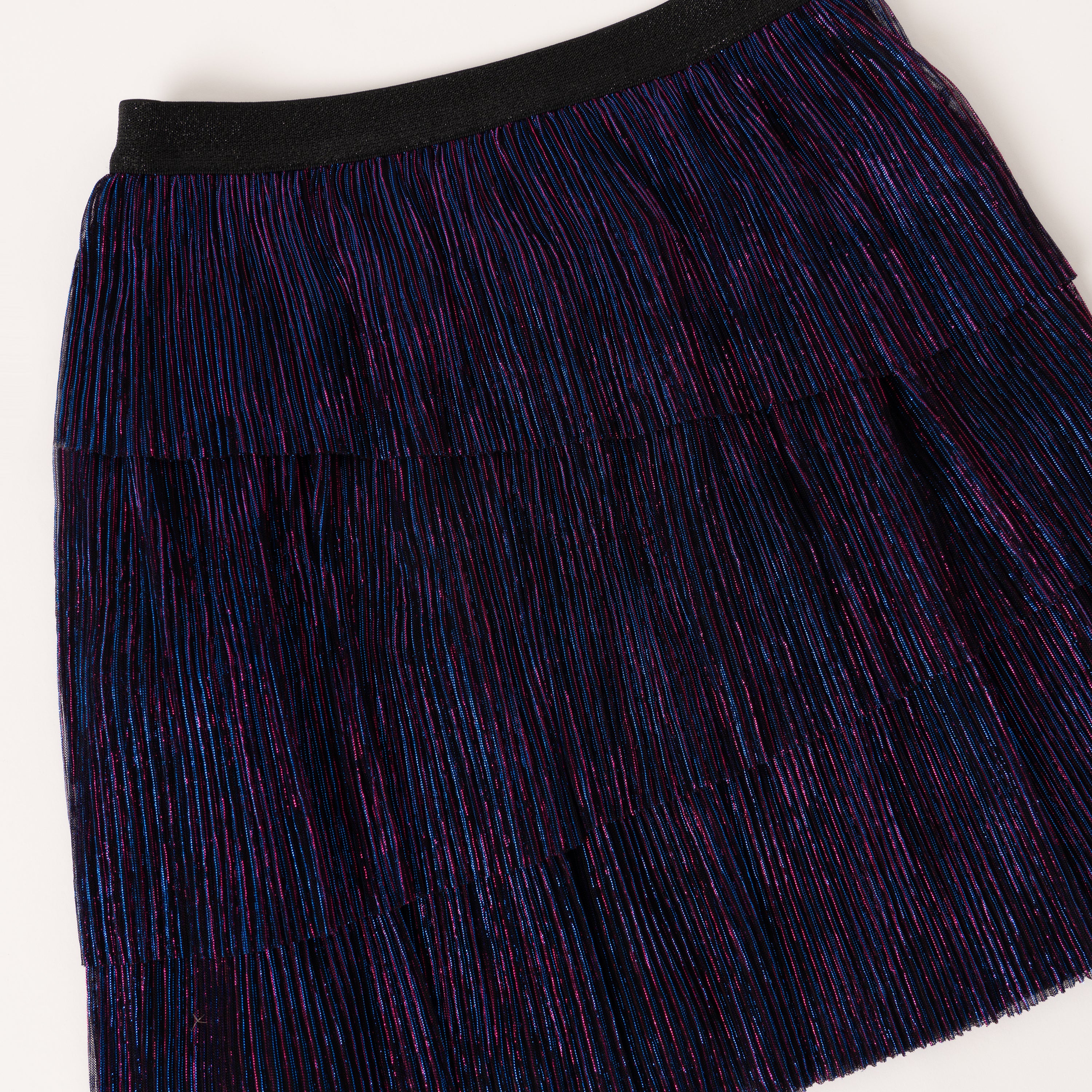 HTH glitter tiered skirt ネイビー glitter tiered skirt – YZ