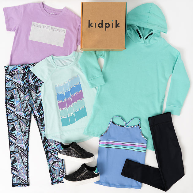 Girls Zombies Nova 3-Piece Outfit Set - Cropped Hoodie, Mesh Top, Skirt (Size 6-14Y)