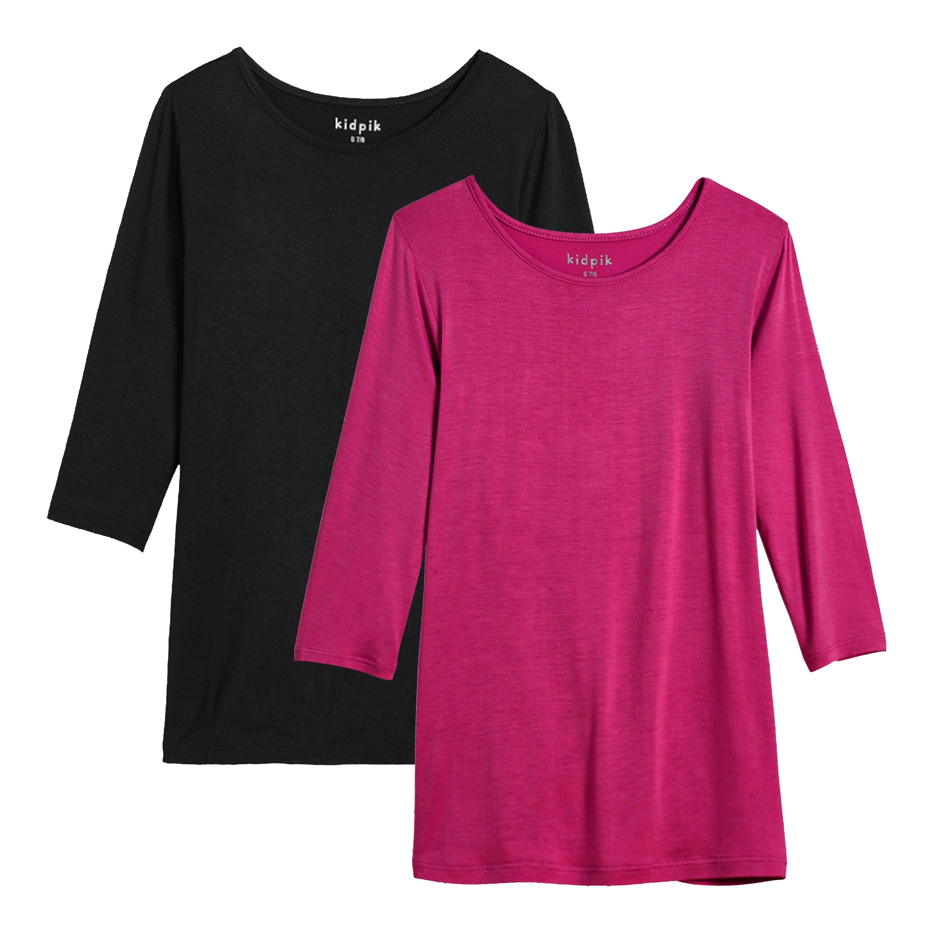 Black-Fuchsia Purple