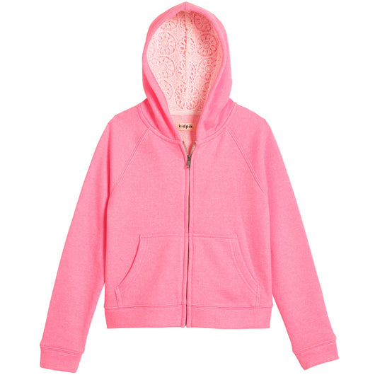 Trimmed Hoodie - Cotton Candy