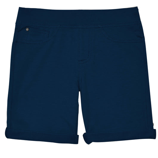 Easy Pull-On Knit Bermuda Shorts - Kidpik Navy
