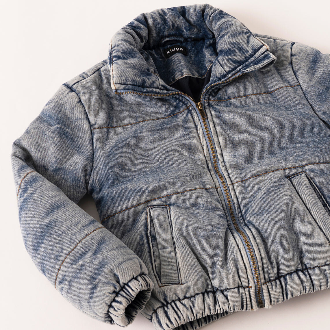 American eagle denim deals puffer jacket