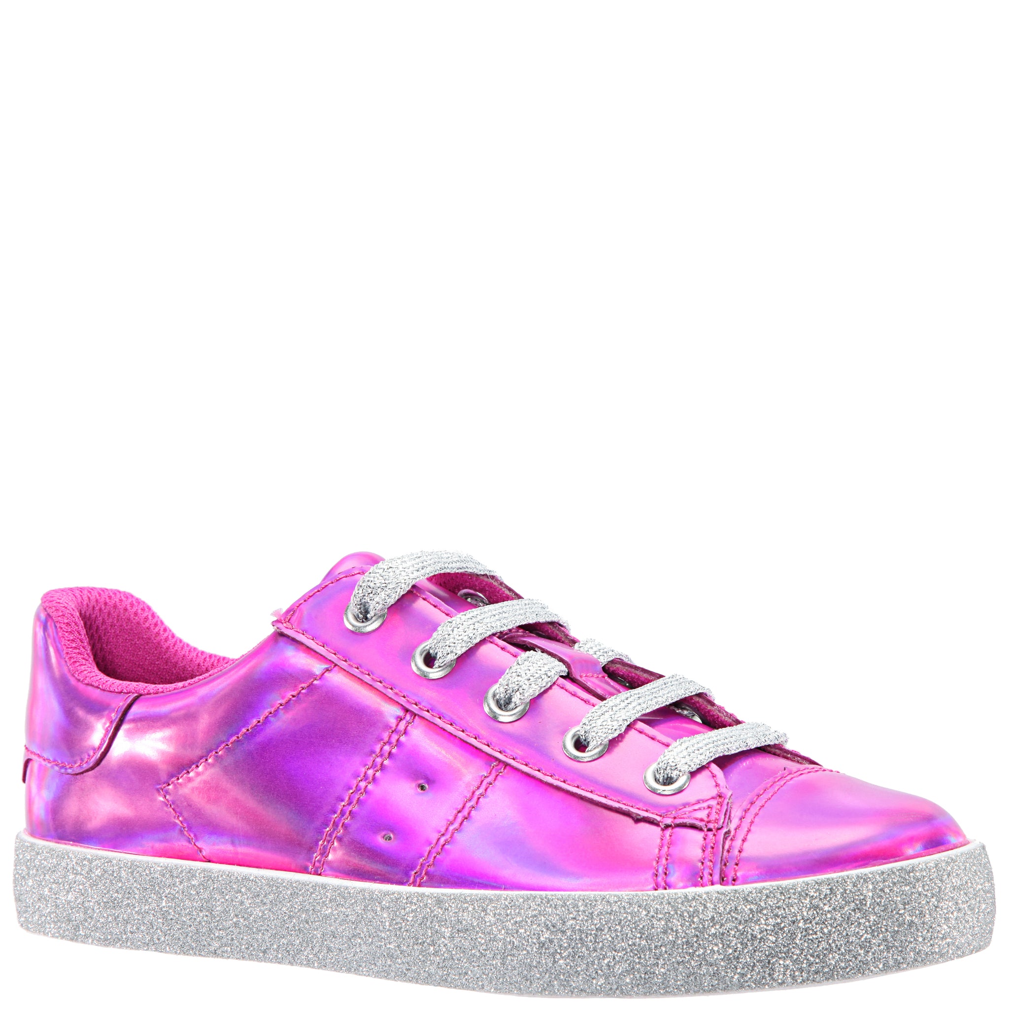 KIDPIK Girls: Patent Side Zip Sneaker – Kidpik