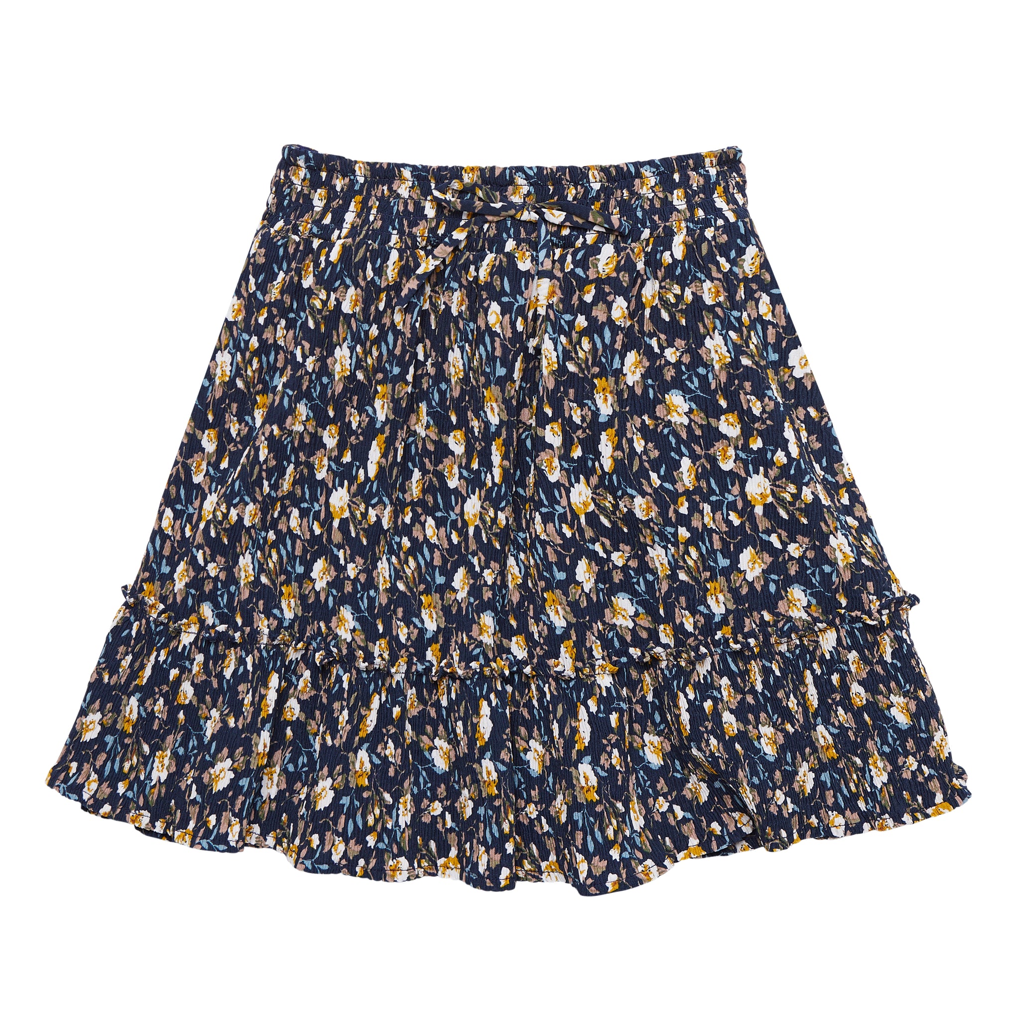 KIDPIK Girls Pull On Floral Mini Pleated Tiered Skirt, Size: M (10 ...