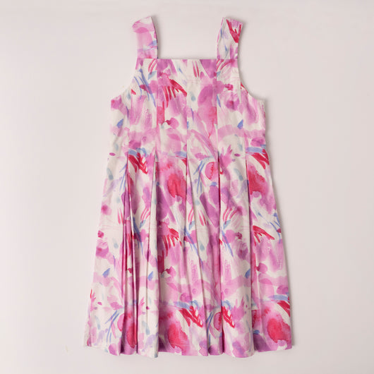Abstract Floral Dress - Rosebloom