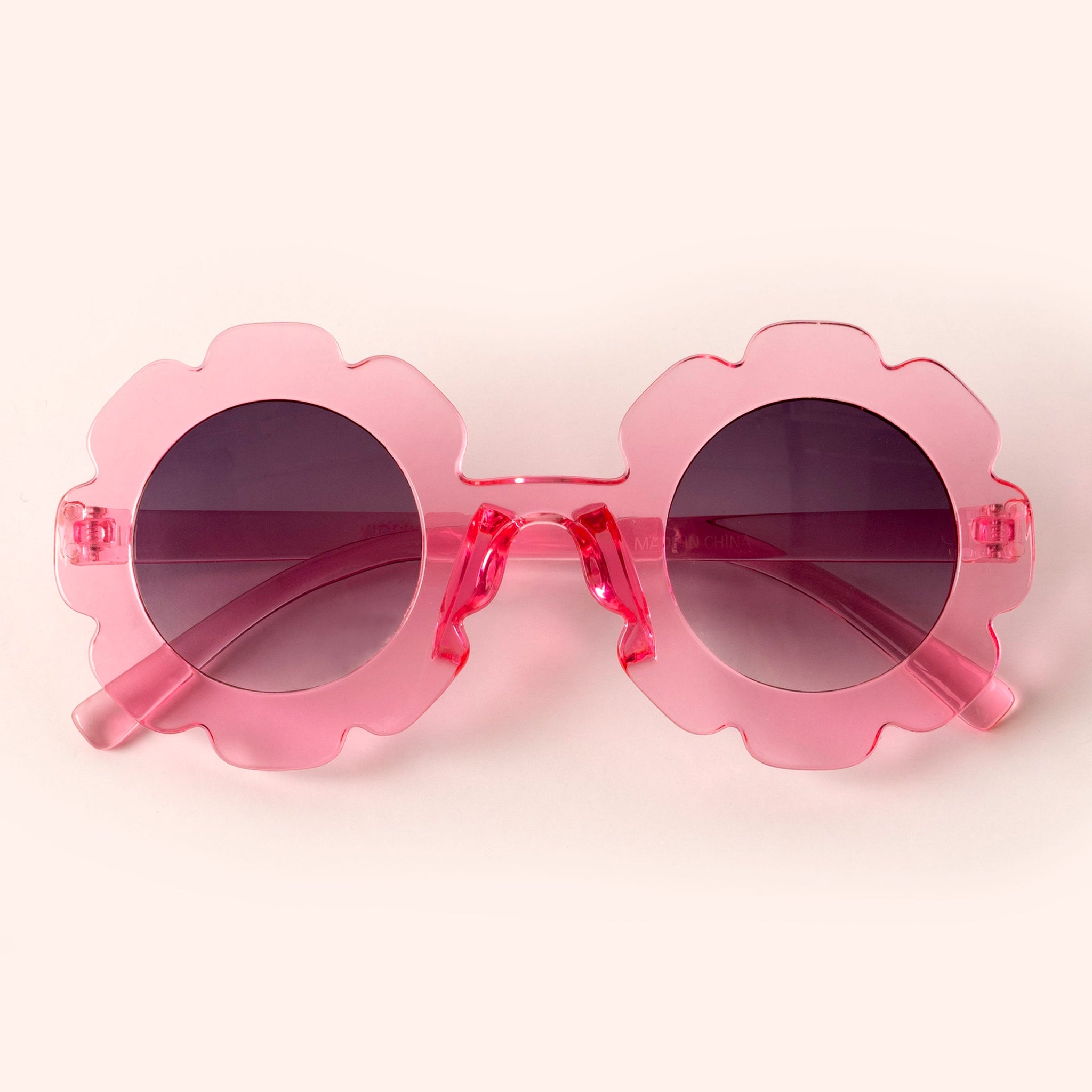 KIDPIK Girls Flower Shape Plastic Frame Sunglasses, Size One Size Kidpik