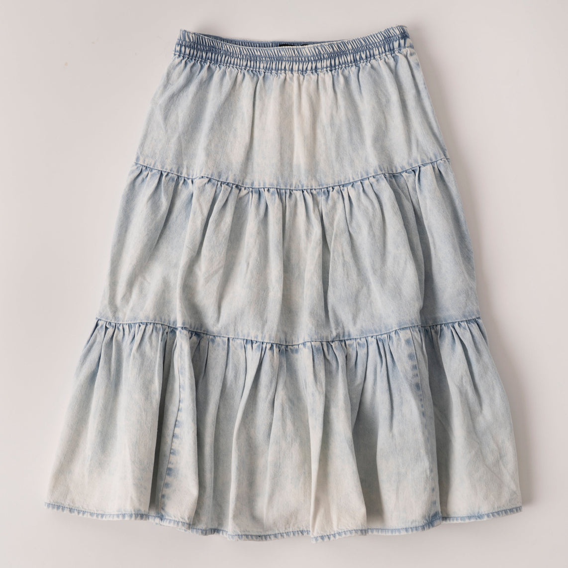 Hayden Girls' Ruffle Tiered Denim Skirt | Boot Barn