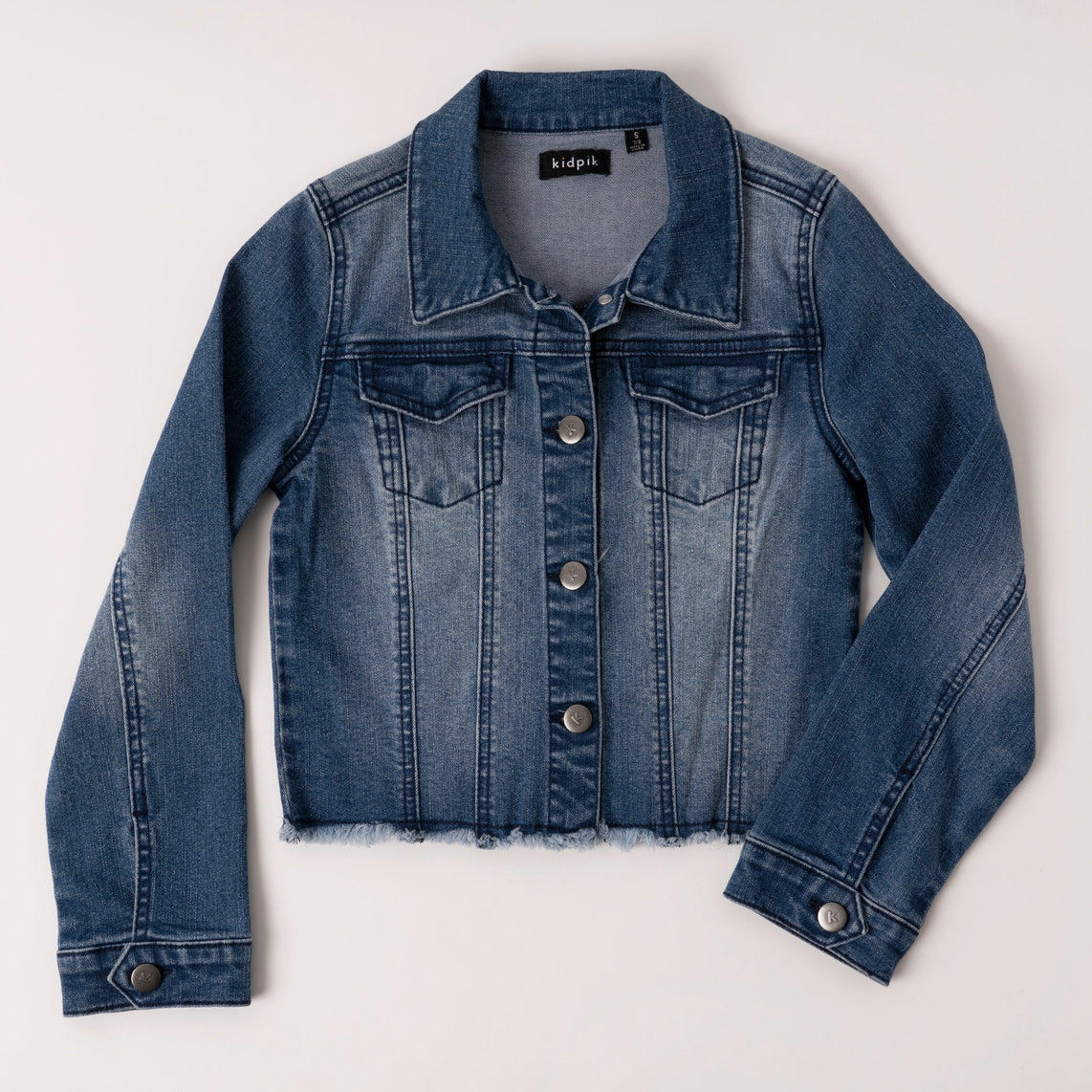 Get Stud Detail Blue Denim Jacket at ₹ 989 | LBB Shop