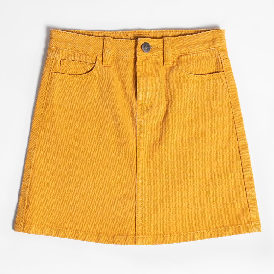 KIDPIK Girls Garment Dye 5 Pocket A-Line Strech Twill Jean Skirt, Size ...