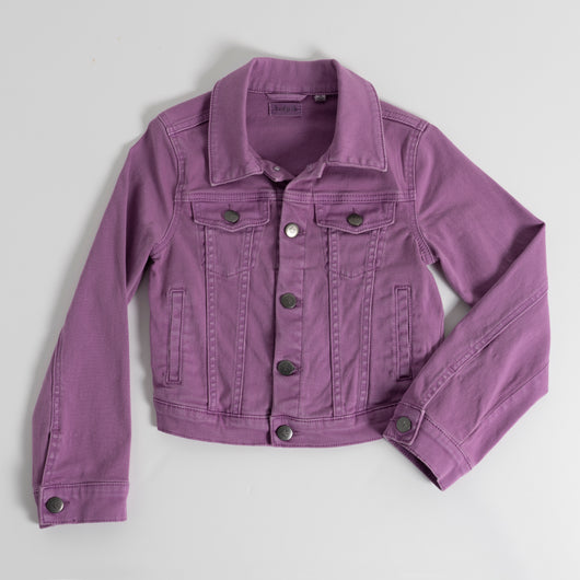 Colored Denim Jacket - Striking Purple