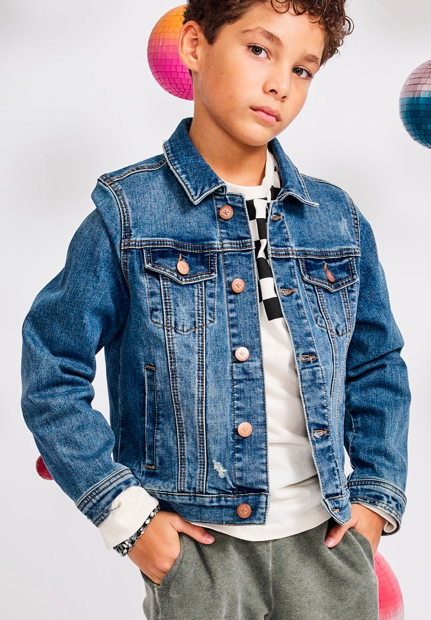 KIDPIK Boys Classic Denim Jacket, Size: 2T - XL (14) – Kidpik